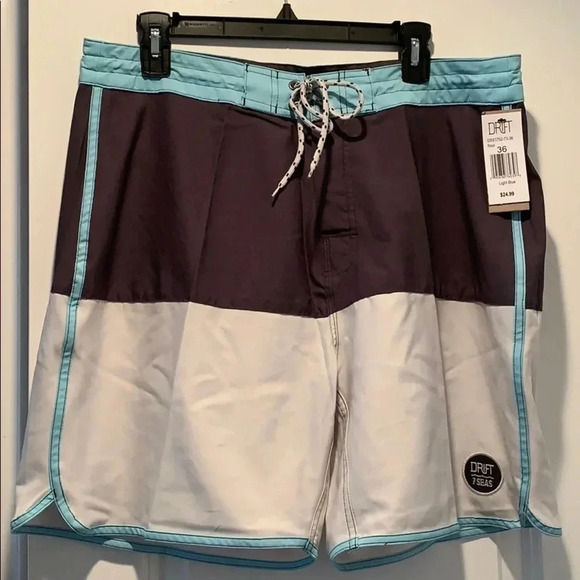Drift the Seven Seas Men’s Board Shorts Swim Trunks Size 36 NWT - Picture 2 of 7